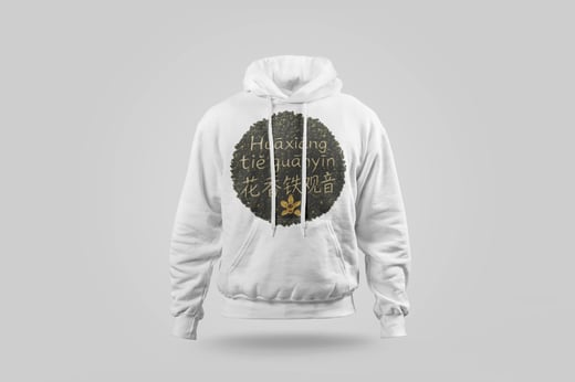 Hoodie — Floral Tie Guan Yin