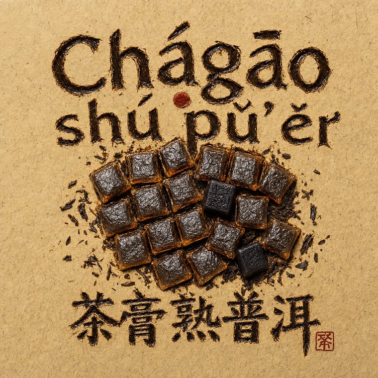 The design — Ripe Pu-erh Paste