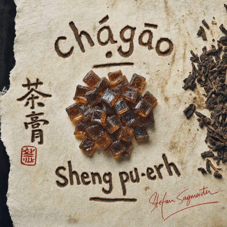 The design — Raw Pu-erh Paste