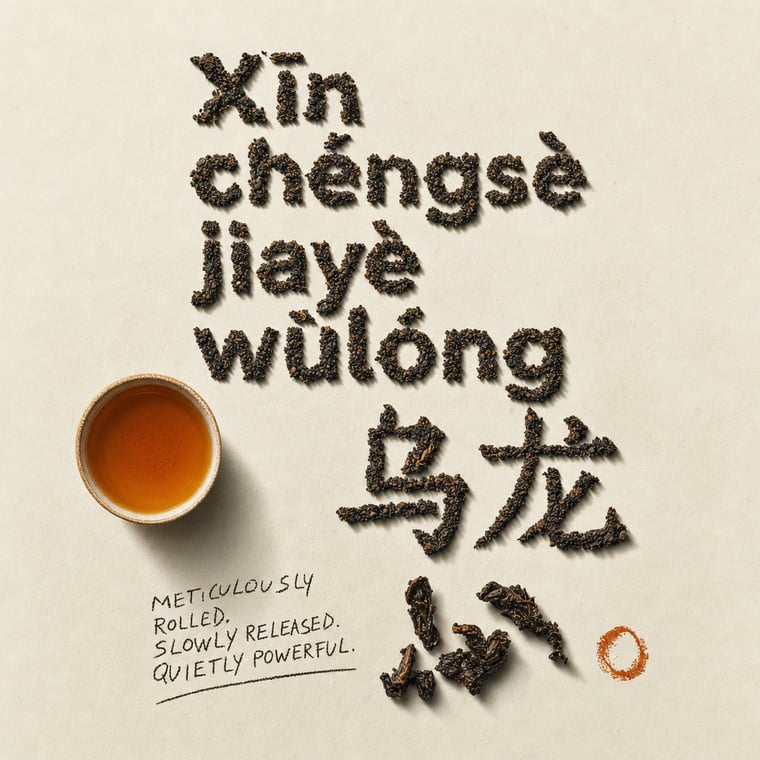 The design — Amber GABA Oolong